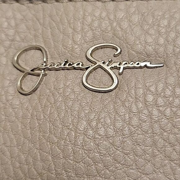 Jessica Simpson Bags | Jessica Simpson wristlet clutch bag floral gray leather - Picture 2 of 12